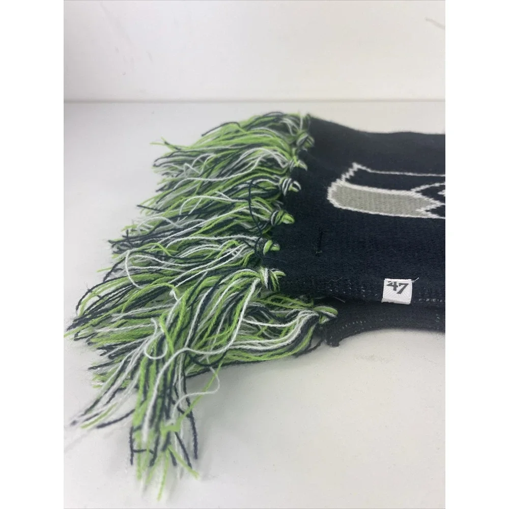 Seattle Seahawks NFL Retro Knit Winter‎ Scarf Double Sided